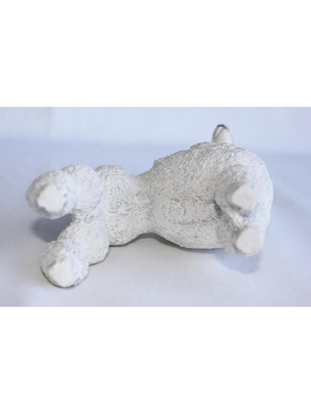 White Standing Poodle Figurine with Show Cut Sandicast - Picture 8 of 11